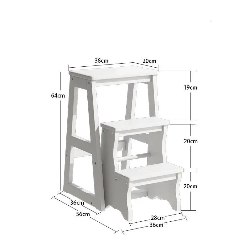 MODEL J Escalera Sgabelli Cucina tabrete De Cocina Ванная комната для пожилых людей Tangga Lipat дерево Escaleta Escabeau стул Merdiven лестница - Цвет: MODEL J