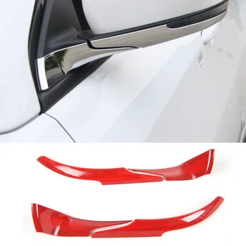 

10 sets Car ABS Door Side Mirror Strip Trim Car Rearview Mirror Protect Frame Cover Molding Kit for JEEP Compass 2017~2020