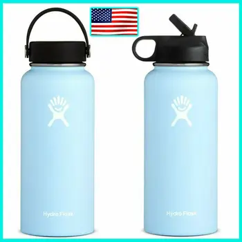 

32oz/40oz Hydro Flask Water Bottle Stainless Steel Water Bottle Vacuum Insulated Wide Mouth Travel Portable Thermal Bottle