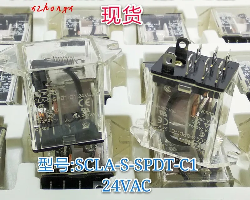 Реле SCLA-S-SPDT-C1 24VAC 10A заменяет реле JQX-13F