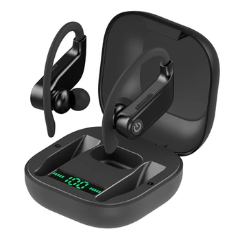 

Q62 Bluetooth Headset, TWS Bluetooth 5.0 Digital Display Noise Reduction Sweatproof Stereo Wireless Bluetooth Headset