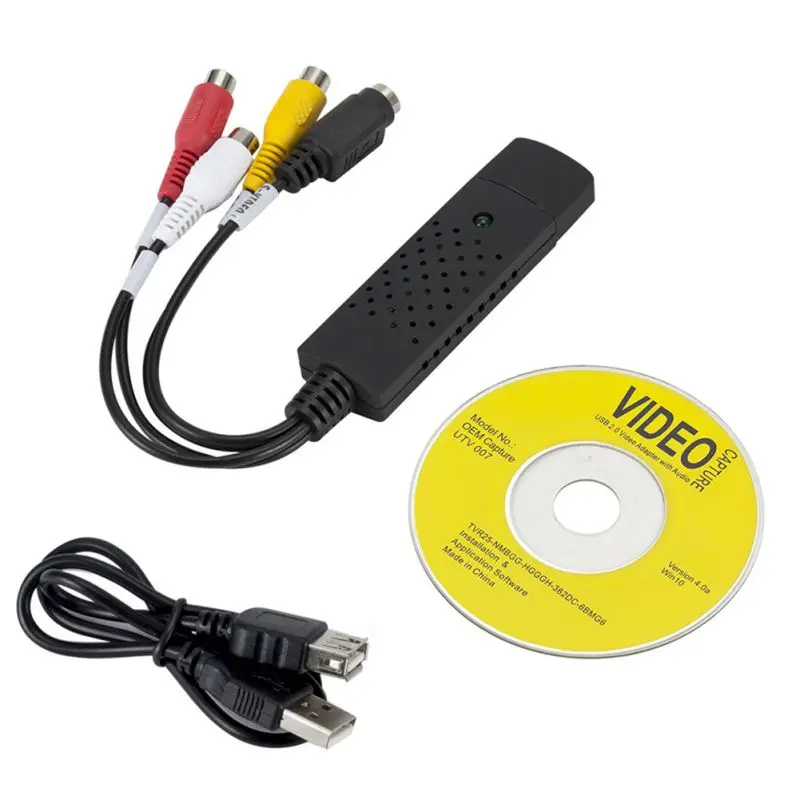 1080P HD USB 2 0 Видео ТВ DVD VHS DVR Захват карты устройство захвата видео адаптер для