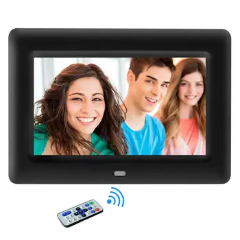 

7 Inch HD Digital Photo Frame Electronic Album Picture Display Video Player MP3 MP4 Alarm Clock For Gift