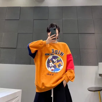 

2020 Spring Autumn New Casual Cartoon Oversized Loose Streetwear Women's Sweatshirt Hoodies Tops Coat