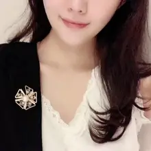 Рождественские подарки покрытые 4 шт. Броши с натуральной пресной водой золотые жемчужные броши