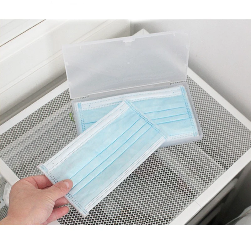 Portable Face Masks Organizer Dustproof and Moisture-Proof Cover Holder Mask Storage Seal Box Household Accessories (29)