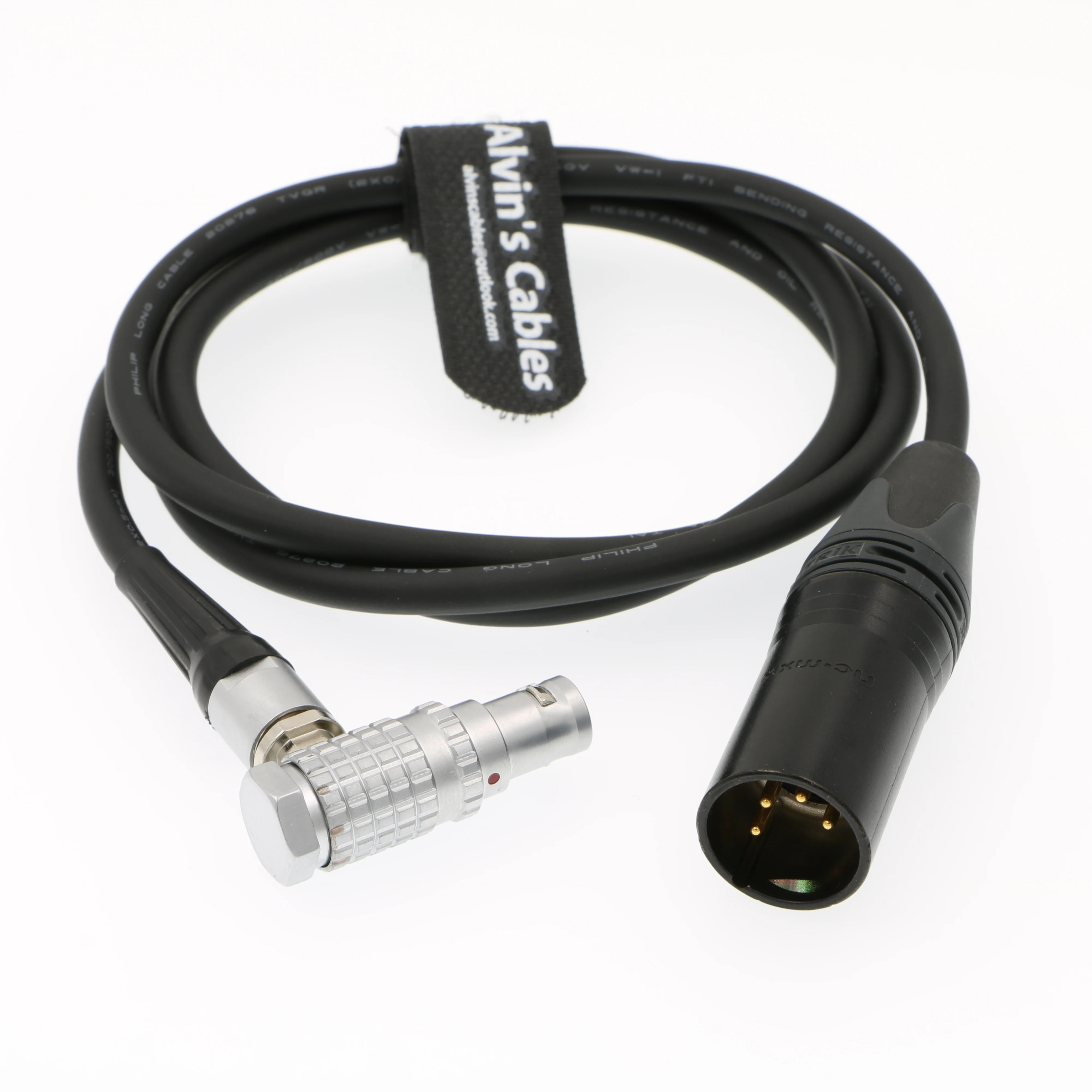 Кабели Alvin XLR 4-контактный разъем папа-мама под прямым углом 1B 6-контактный кабель