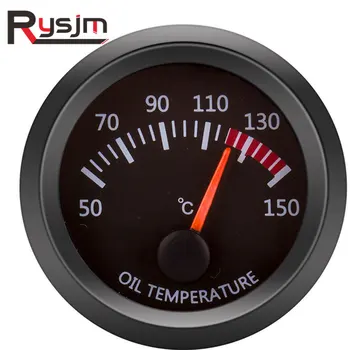 

Car Auto Oil Temp Gauge 50~150 Celsius 2" 52mm Universal White LED Smoke Len Digital 12V Oil Temperature Meter with Sensor