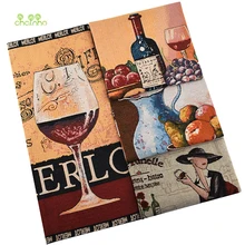 Chainho, 4 шт., серия Lift, окрашенная в пряже полиэфирная хлопковая Лоскутная ткань, жаккардовая ткань для DIY швейной подушки, Cutain, сумки материал