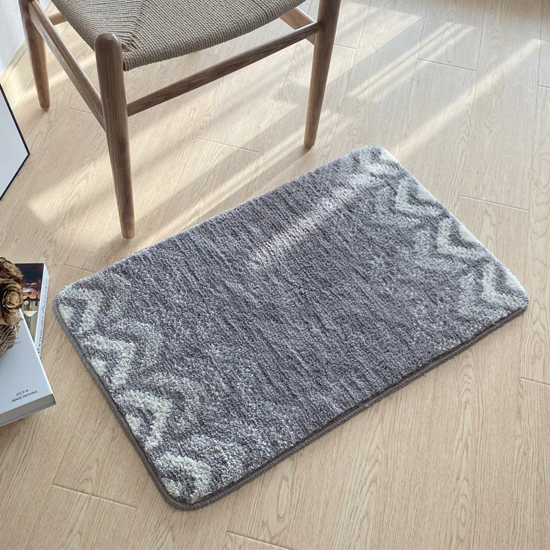 

Quality Soft Floor Bath Carpet Fachine Arrows Print Non Slip Bathroom Mat Hallway Decor Doormat Bath Rug Absorbent Toilet Mats