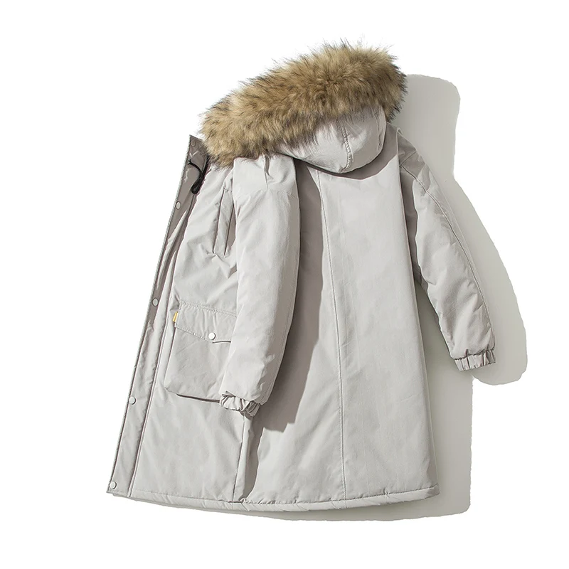 

2019 New Arrival Warm Winter Jacket Men Fur Hooded Casual Slim Parka Men's Winter Coat Casual Parkas LBZ185