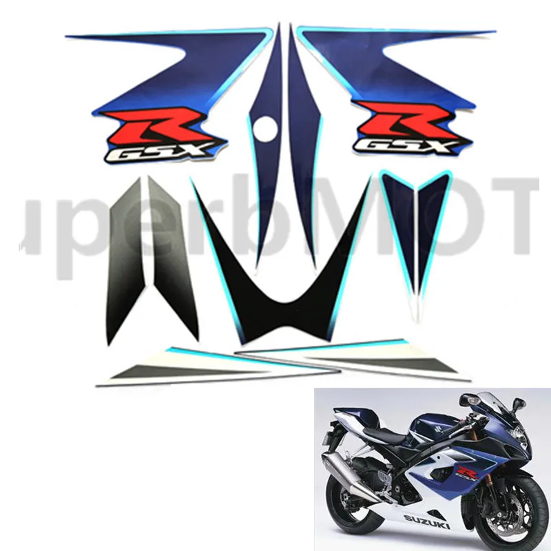 

Motorcycle Reflective Fairing Sticker for suzuki GSXR1000 gsxr 1000 2005 2006 K5 Whole Car Sticker
