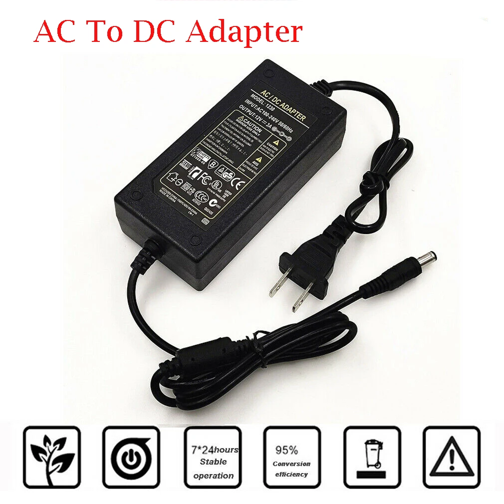 Популярный бренд 12V 3A 36W блок питания AC к DC адаптер для 5050 3528 Гибкие светодиодные полосы света