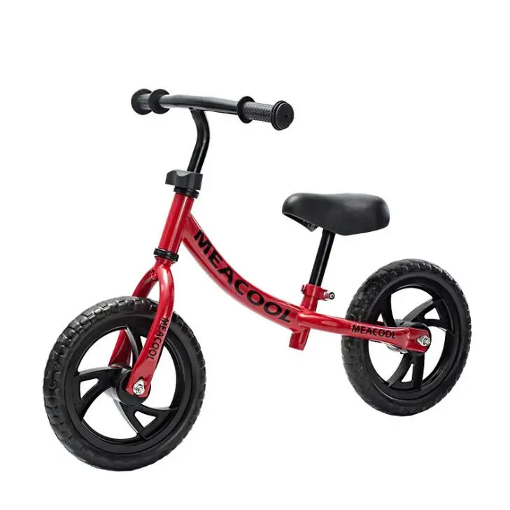 Детский баланс ходунки для велосипеда дети кататься на игрушке подарок педаль-меньше велосипед два колеса ходьба скутер велотренажер - Цвет: Красный