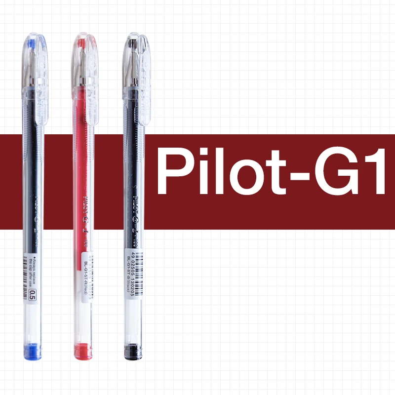 6 шт пилот BL-G1-5T гелевая ручка студенческим пакетом Office PenLarge Ёмкость экзамен