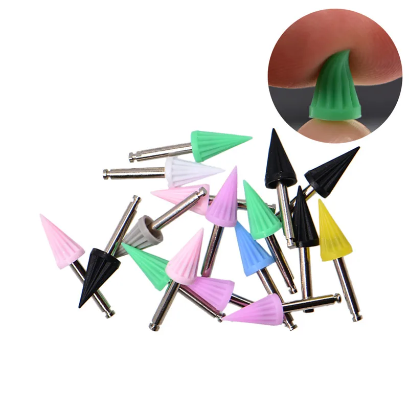 

10pcs Dental Polishing Cup Dental Bending Machine Polishing Brush Contra Angle Polisher Prophy Cup Oral hygiene Dental Lab Tools