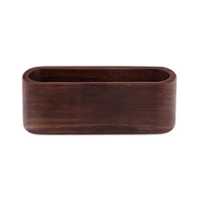 LIXF Настольный органайзер для визиток деревянный ящик бизнес-держатель для карт деревянный ящик для хранения кредитных карт ID карт чехол для настольной столешницы S