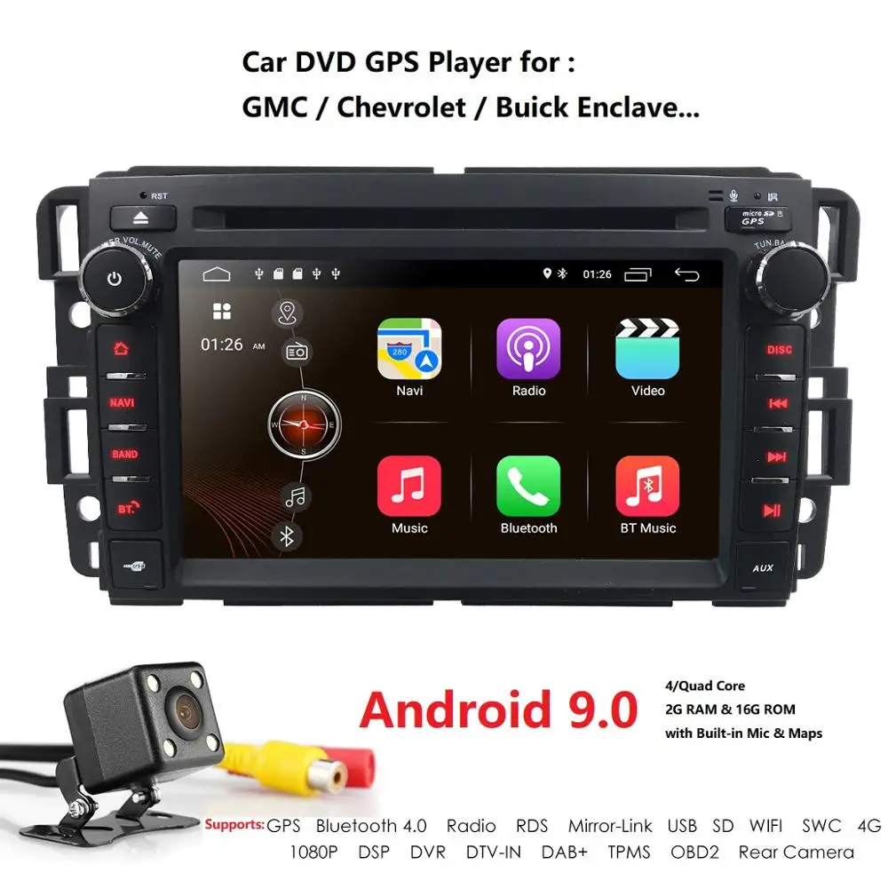 Clearance Hizpo 7" Android 9.0 2Din Head Unit Car Radio Car DVD Multimedia player For GMC Chevrolet Buick SIL VERADO REGULAR/EXTENDED/CREW 1 Clearance Hizpo 7" Android 9.0 2Din Head Unit Car Radio Car DVD Multimedia player For GMC Chevrolet Buick SIL VERADO REGULAR/EXTENDED/CREW 1