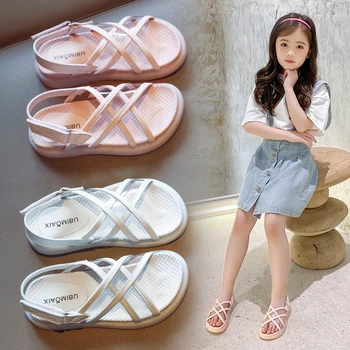 

AAdct 2020 summer beach girls sandals princess new fashion kids sandals for girls Brand children shoes High-quality