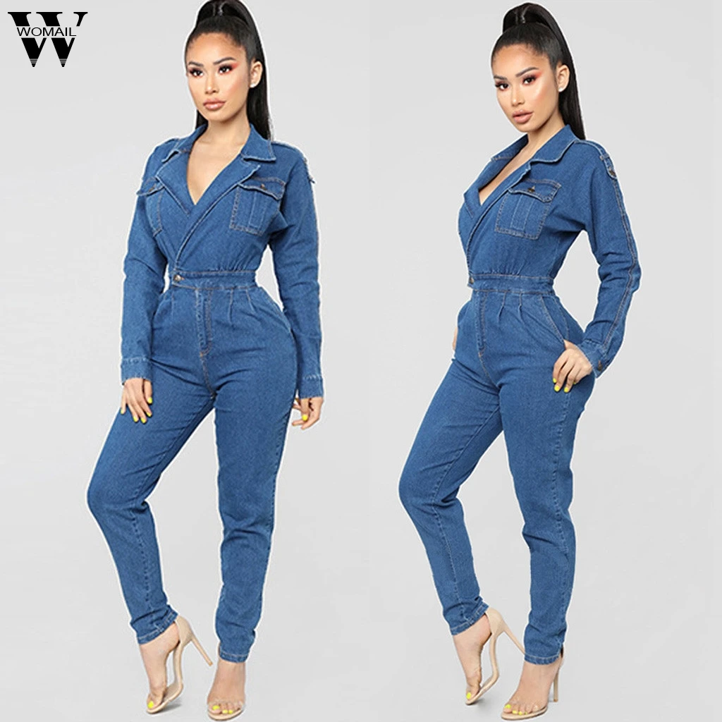 denim jean romper