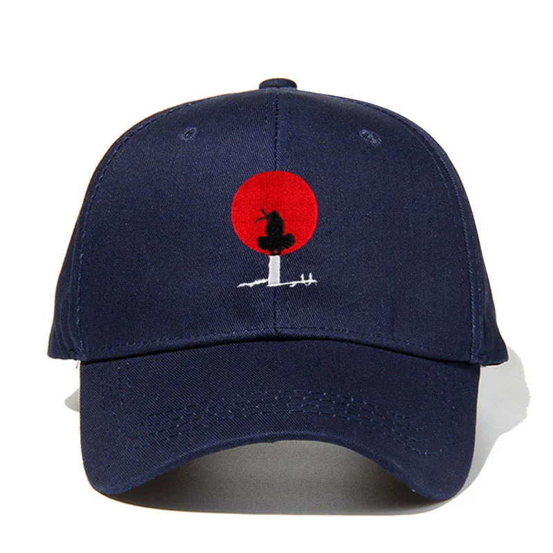 Uchiha Itachi Dad Hat хлопок Akatsuki Аниме Наруто японский Учиха Саске логотип вышивка бейсбольные шапки снепбеки