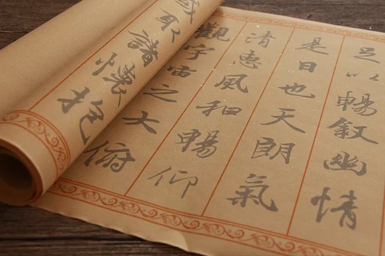 chineses antiga prosa lan ting xu caligrafia
