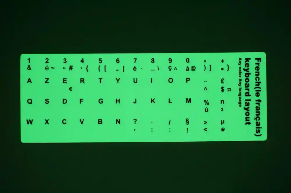 Fluorescent Keyboard Stickers Sticker Keycaps Cover For Laptop Computer Notebook Russian Spain Arabic Letter Multi Language Lu Keyboard Covers Aliexpress