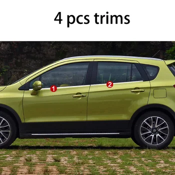 

lsrtw2017 304 stainless steel car window trims for suzuki SX4 S-Cross 2013 2014 2015 2016 2017 2018 2nd generation
