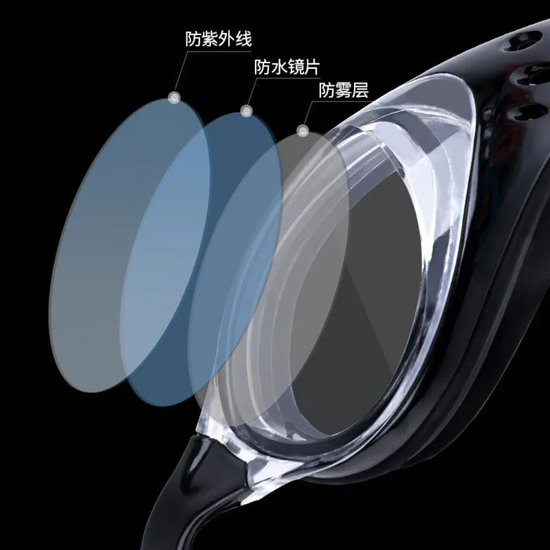 Professional Swimming Goggles Anti-Fog UV Adjustable Plating Men Women Waterproof Silicone Diving Pool Glasses Adult Eyewear swimming goggles