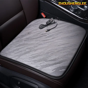

ZHOUSHENGLEE 12V Heated car seat cover for Nissan all models note qashqai almera juke x-trail leaf teana tiida altima Winter Pad