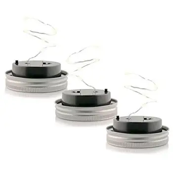 

LED Solar Energy Bottle Capsule String Light 1M/2M LED Fairy Light Mason Jar Lid Lights Romantic Party Christmas Decoration