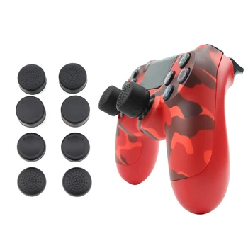 

For PS4/PS5/PS3/PS2 8Pcs Silicone Analog Thumb Stick Joystick Grips Thumb Grip For Xbox 360/One Replacement Parts