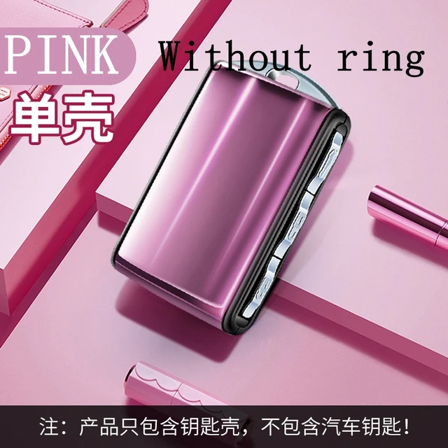 Environmental Protection Resin Key Case Shell Cover For Volvo S90 XC90 XC40 XC60 T5 T6 T8 V90 Polestar 2 Car Auto Accessories PINK WITHOUT RING