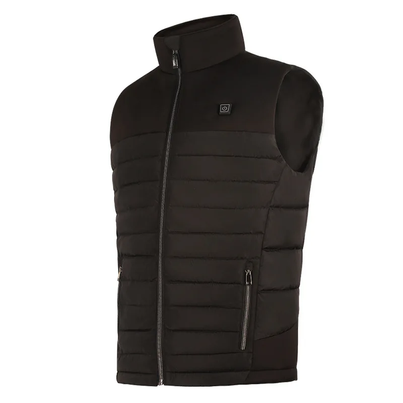 

ZYNNEVA Carbon Fiber Warm Electrical Heating Vest Men Outdoor Self Heated Clothing Winter USB Smart Hiking Fishing Jacket GC1147