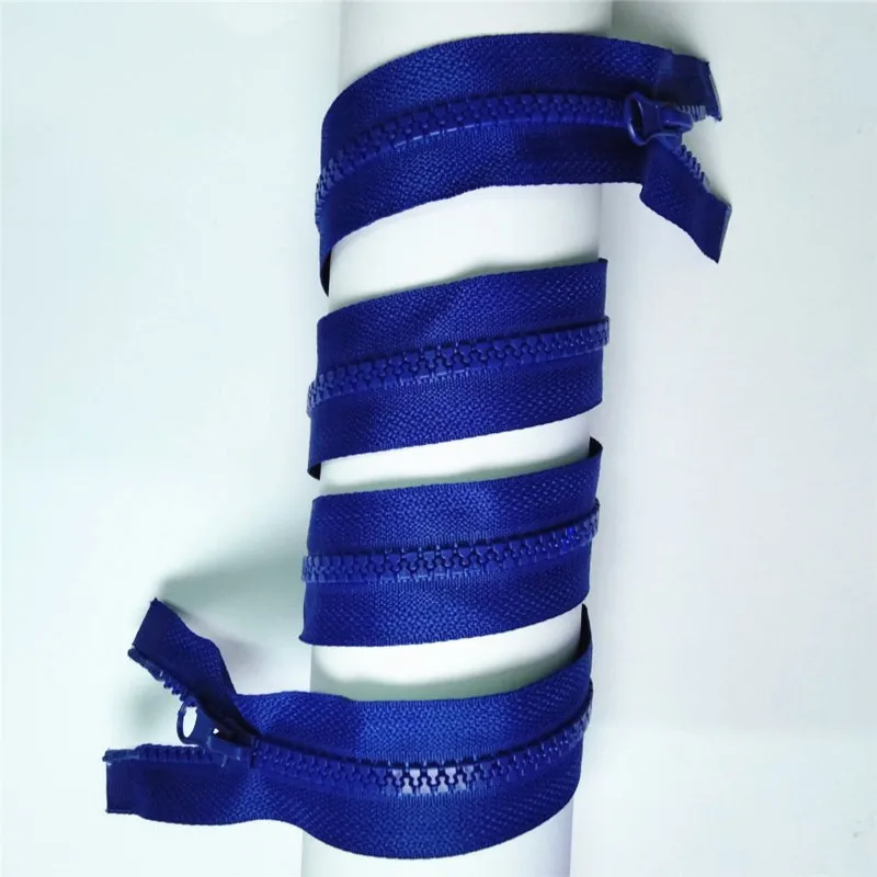 dark blue 5 шт смолы двойная молния голова молния(31,5 Дюймов) 80 см для одежды или сумки - Цвет: dark blue