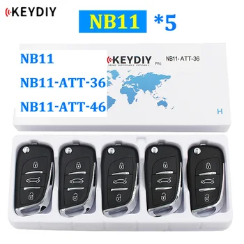 

5Pcs KEYDIY NB11-ATT-36 3 Button Remote Key NB11-ATT-46 NB11 for KD900 KD900+ URG200 KD-X2 for Peugeot for Citroen for Honda