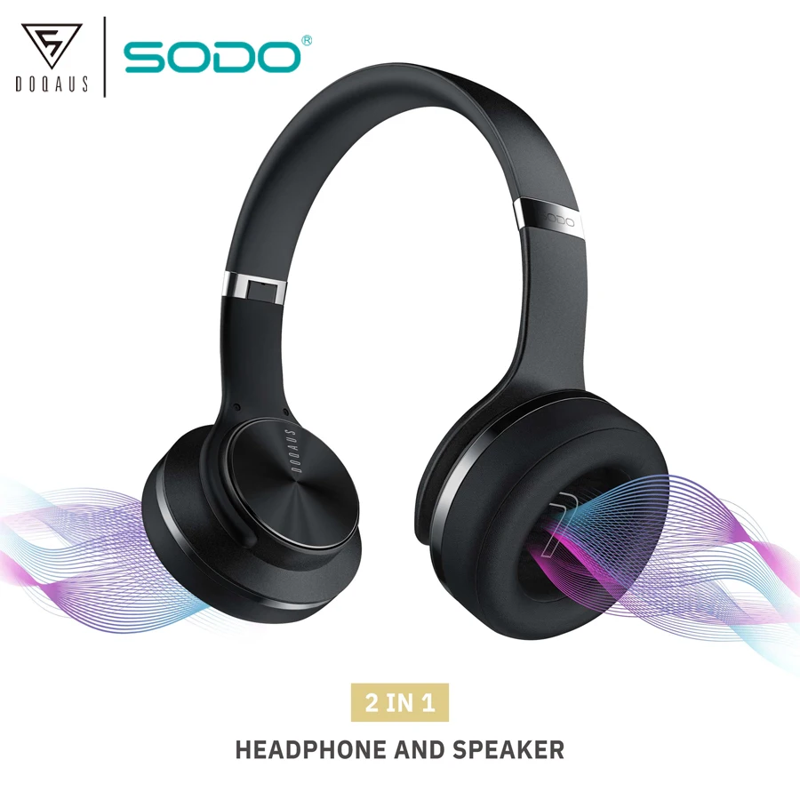 SODO V5 EQ режим беспроводные наушники NFC 2 в 1 Twist-out Bluetooth 5,0 динамик наушники с микрофоном для ПК и мобильных телефонов