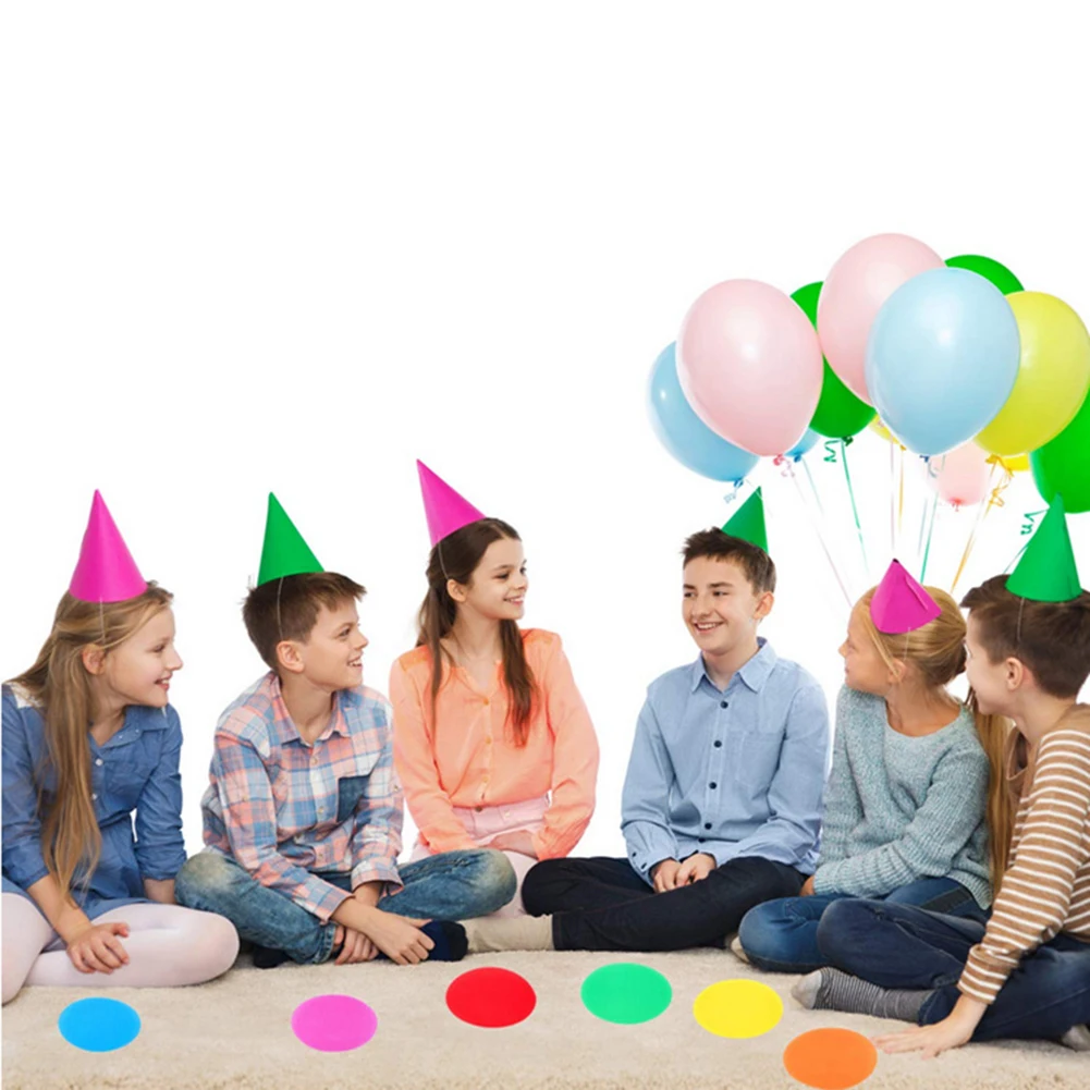 

30PCS Carpet Spot Maker Sit Markers Colorful Circle Carpet Markers Stars Spot Markers Floor Markers for Classroom teaching and p