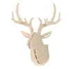 Dozzlor 3D Wooden Animal Deer Head Art Model Home Office Wall Hanging Decoration Storage Holders Racks Gift Craft  Home Decor ► Photo 3/6