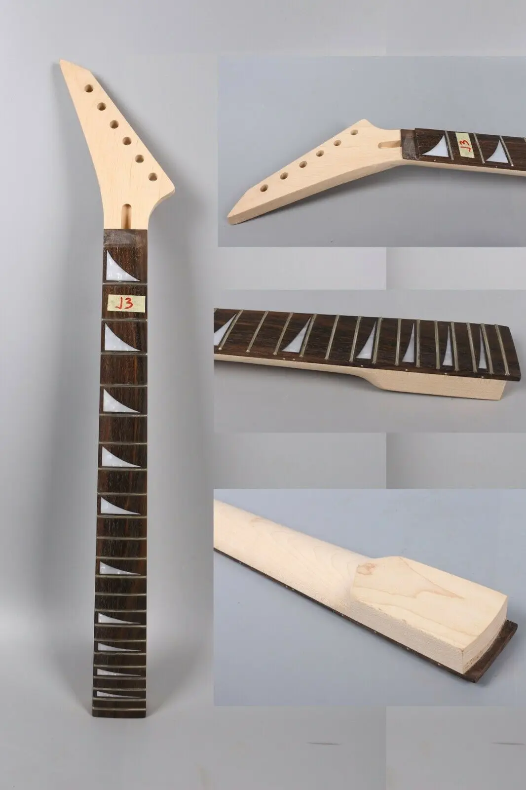 

Maple guitar neck 22Fret 25.5inch Rosewood Locking Nut Jackson Reversed Head