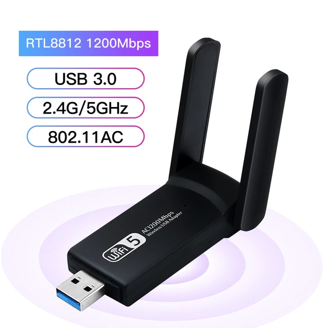 802.11ac Usb Wifi Adapter Usb 3.0 Wireless Wi Fi Wi-fi Dongle Ac 1200mbps  1300mbps Dual Band 2.4g 5g Wifi Antenna Network Card - Buy Ac1200 Wifi