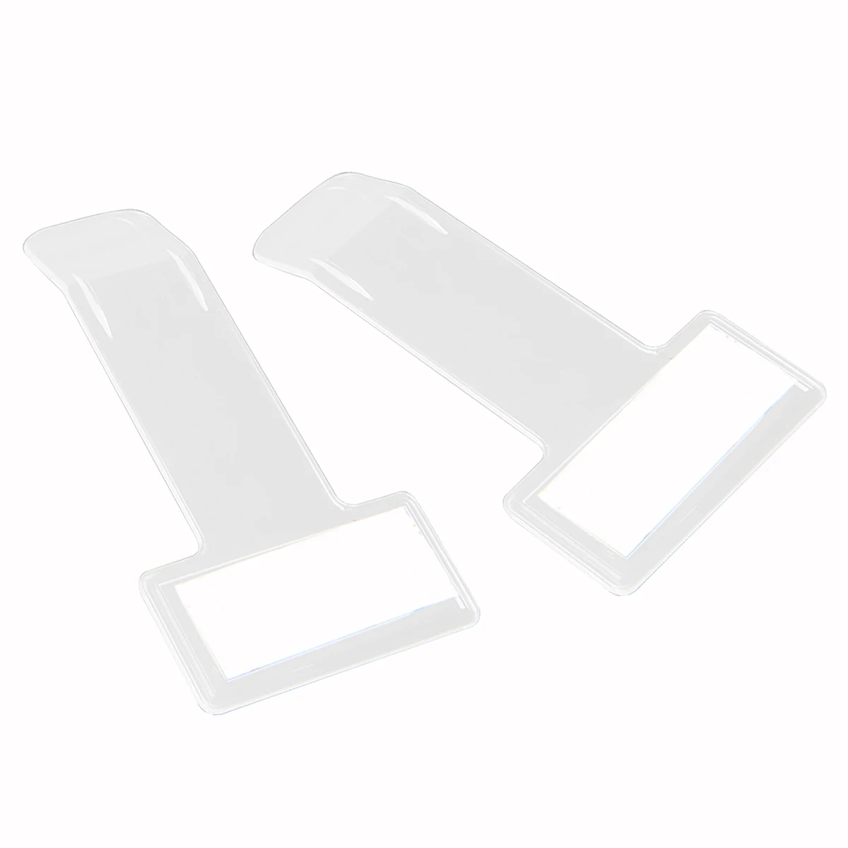 For Auto Home Office 1 Pair Car Ticket Folder Mini T-shape Transparent Environmentally Ticket Folder Car Holder Mount Mayitr