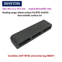 8 м дальность металлического оборудования Высокая устойчивость UHF RFID impinj 4QT чип gen2 анти Метка rfid для управления запасами отслеживания