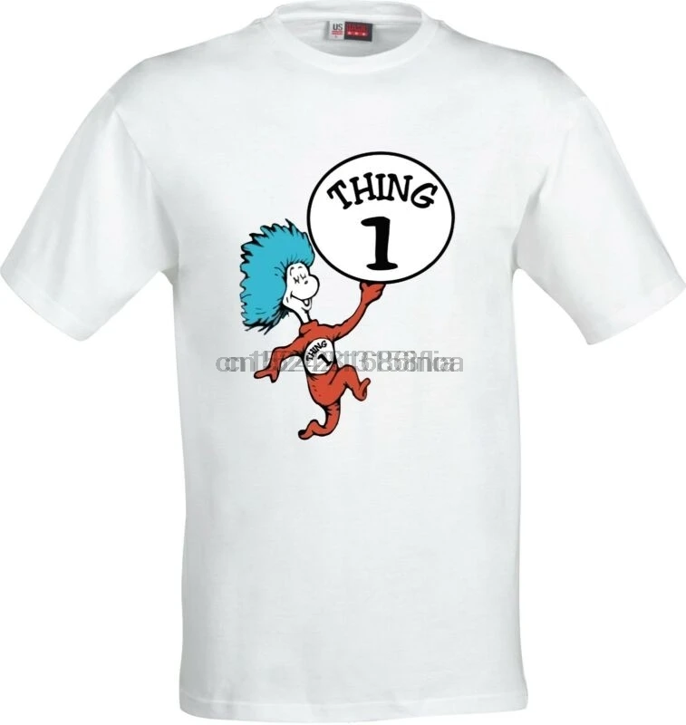 

PERSONALISED THING 1 OR 2 CAT IN THE HAT DR SUESSFULL COLOR SUBLIMATION T SHIRT