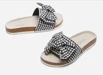 

DD Slippers Women Indoor Bathroom Non-slip Slipper Stripe Print Sandals House Slippers Couple Slides Beach Flat Flip Flops