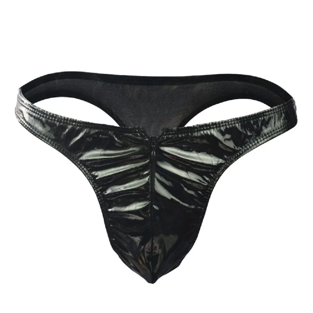 Мужское нижнее белье с мокрым эффектом кожаные модельные туфли на молнии мешочек