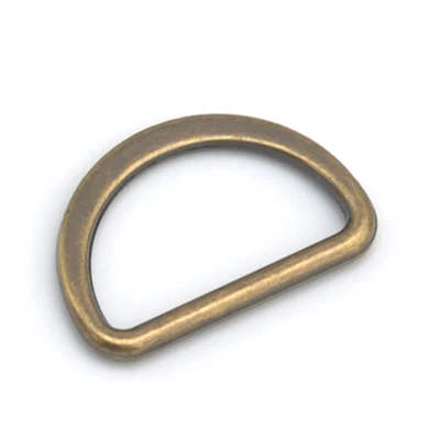 200 шт./лот 16 мм металлическое плоское кольцо D Dee регулируемые пряжки никель, черный, золотой, бронзовый для сумки лямки FDR-16mm - Цвет: Антикварная бронза