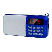 Домашний FM радио usb зарядка портативный динамик стерео подарок MP3 плеер танцы батарея питание Мини развлечения цифровой дисплей
