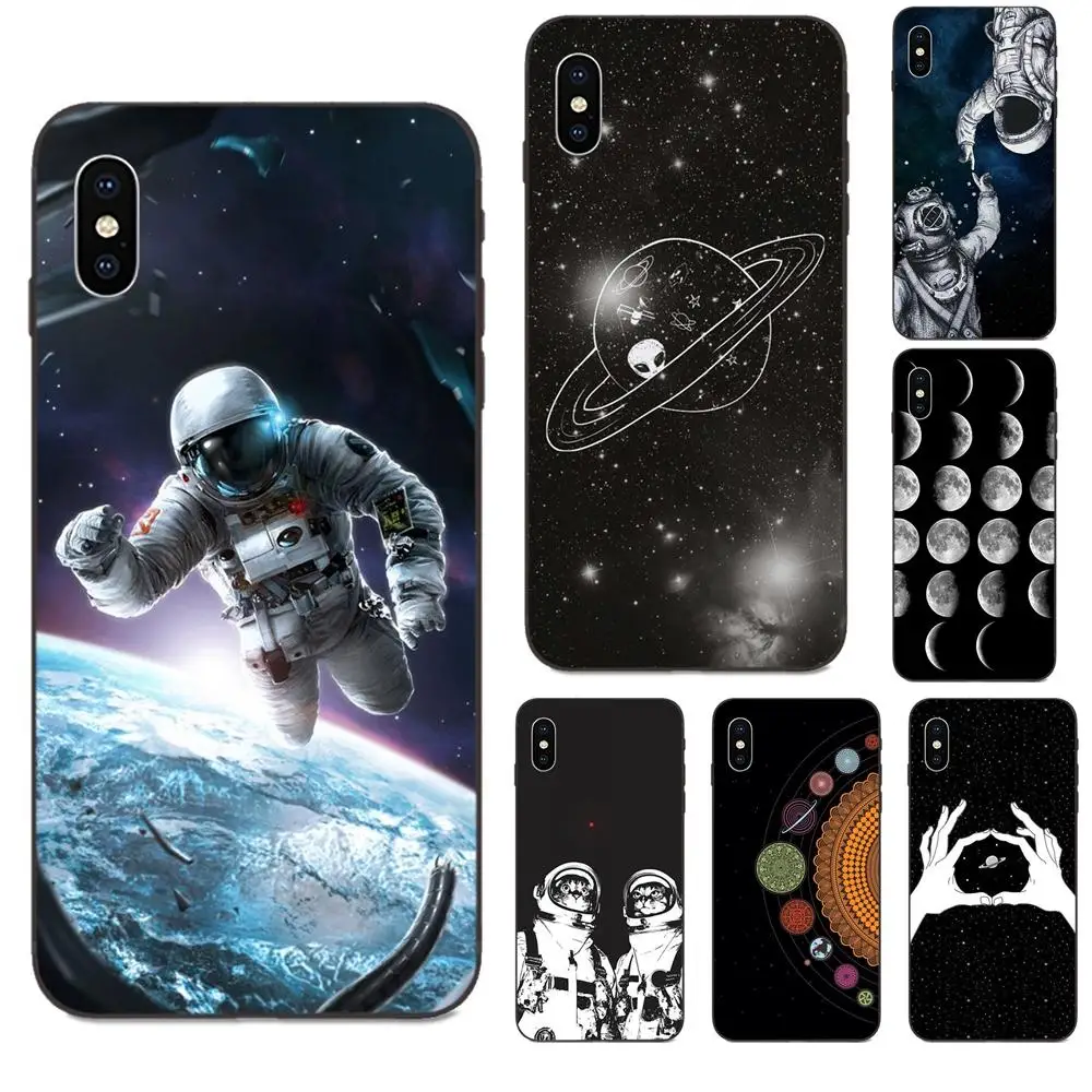 Космическая любовь Луна астронавт Смарт ТПУ Мода для huawei nova 2 2S 3i 4 4e 5i Y3 Y5 II Y6 Y7 Y9 Lite
