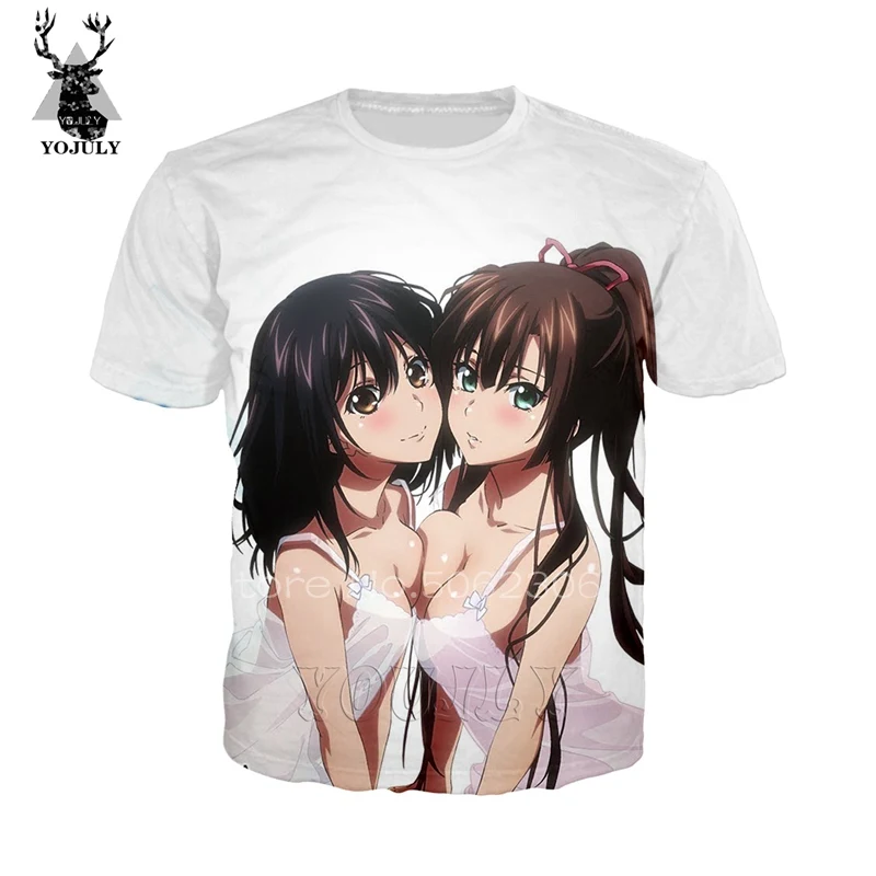 Футболка strike the blood Kaleido Blood off white, мужские футболки с 3d принтом в стиле аниме, уличная одежда, удобные топы с круглым вырезом, странные вещи A436 - Цвет: 11